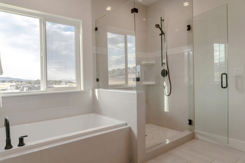 Contemporary Bathroom with Bathtub